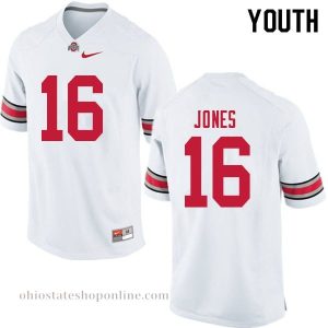 Cheap Price #16 Keandre Jones OSU Youth Stitch Jersey White, Keandre Jones Ohio State Buckeyes Jersey, T-Shirts, Hats